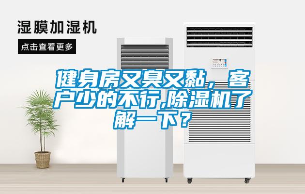 健身房又臭又黏，客戶少的不行,除濕機了解一下？