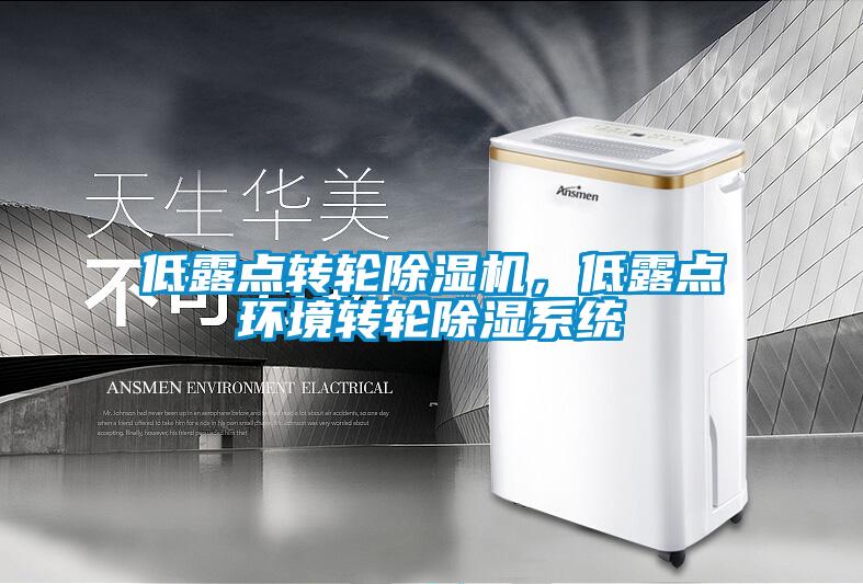 低露點轉輪除濕機，低露點環境轉輪除濕系統