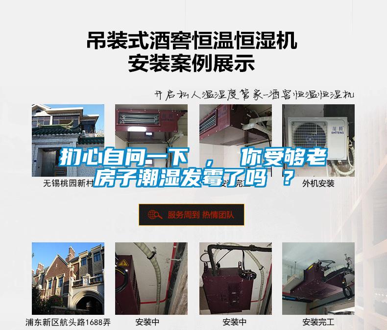 捫心自問一下 ， 你受夠老房子潮濕發霉了嗎 ？