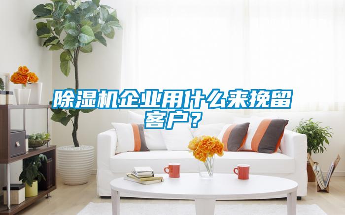除濕機(jī)企業(yè)用什么來挽留客戶？