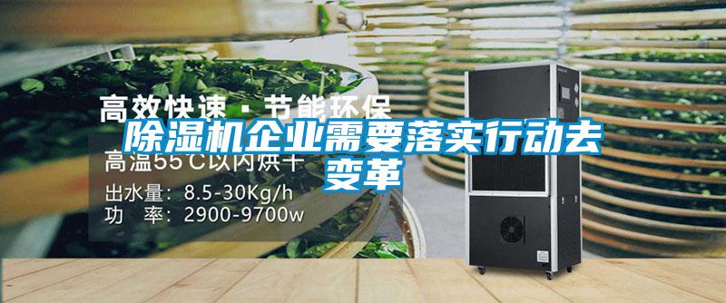 除濕機(jī)企業(yè)需要落實(shí)行動去變革