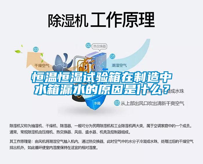 恒溫恒濕試驗箱在制造中水箱漏水的原因是什么?