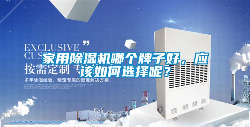 家用除濕機哪個牌子好，應該如何選擇呢？