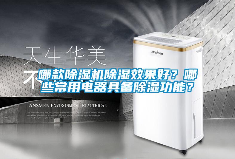 哪款除濕機除濕效果好？哪些常用電器具備除濕功能？