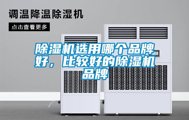 除濕機選用哪個品牌好,比較好的除濕機品牌