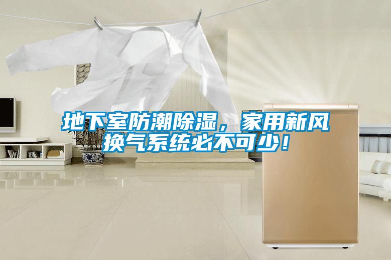 地下室防潮除濕，家用新風換氣系統(tǒng)必不可少！