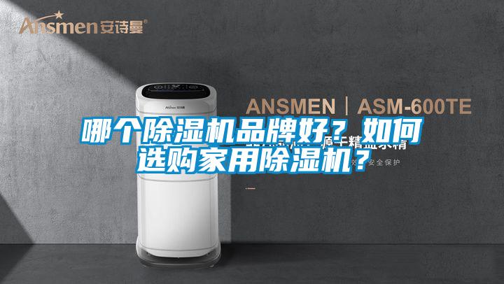 哪個除濕機品牌好？如何選購家用除濕機？