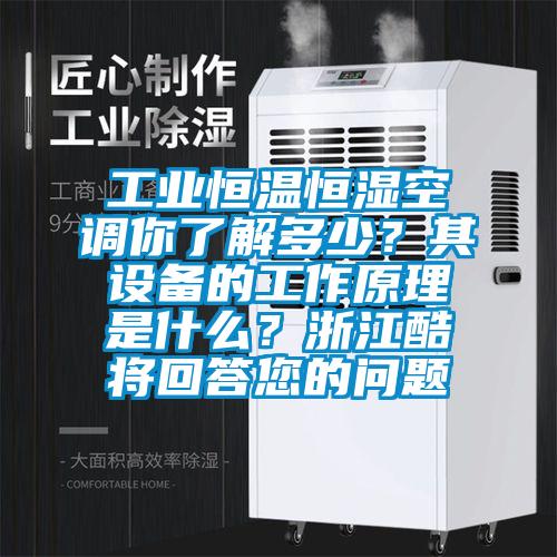 工業(yè)恒溫恒濕空調你了解多少？其設備的工作原理是什么？浙江酷將回答您的問題