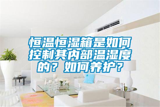 恒溫恒濕箱是如何控制其內(nèi)部溫濕度的?如何養(yǎng)護(hù)?