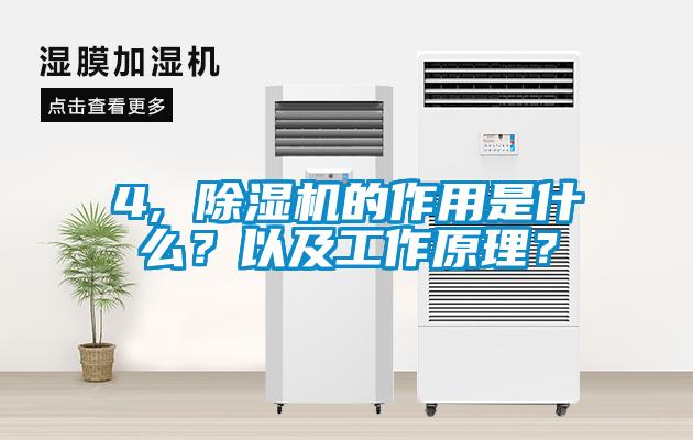 4, 除濕機的作用是什么?以及工作原理?