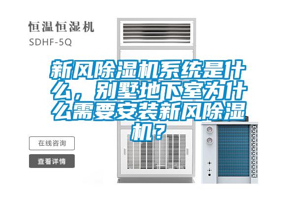 新風(fēng)除濕機(jī)系統(tǒng)是什么，別墅地下室為什么需要安裝新風(fēng)除濕機(jī)？