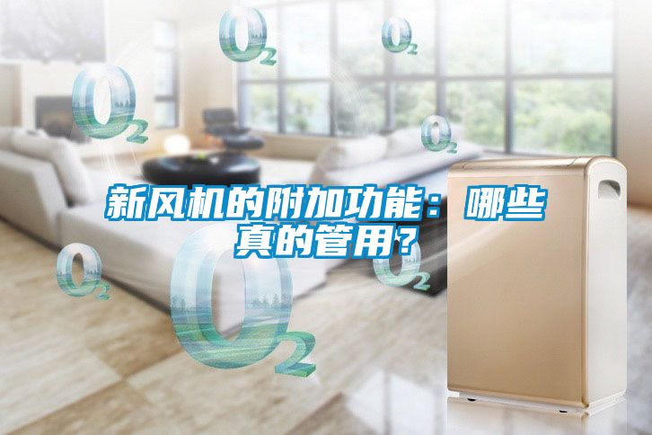 新風(fēng)機(jī)的附加功能：哪些真的管用？
