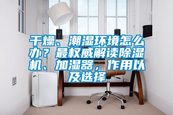 干燥、潮濕環境怎么辦?最權威解讀除濕機、加濕器,作用以及選擇