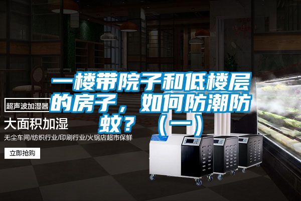 一樓帶院子和低樓層的房子，如何防潮防蚊？（一）